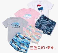 THE NORTH FACE　ノースフェイス 日本未発売　海外限定　ホワイトレーベル 韓国　韓国限定　キッズ　KIDS　子供 新品　タグ付き　男の子　女の子　兼用 上下セット　セットアップ　カジュアル