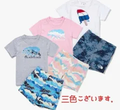 THE NORTH FACE　ノースフェイス 日本未発売　海外限定　ホワイトレーベル 韓国　韓国限定　キッズ　KIDS　子供 新品　タグ付き　男の子　女の子　兼用 上下セット　セットアップ　カジュアル