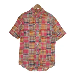 WAREHOUSE（ウエアハウス）OXFORD チェックシャツ 半袖 38 WAREHOUSE ウェアハウス シャツ 半袖 マドラスチェック ボタン