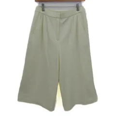 キャラ・オ・クルス ワイドパンツ ウール混 ストレッチ ボトムス レディース 11号サイズ ホワイト CARA O CRUZ