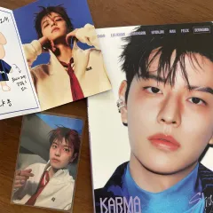 Stray Kids(ストレイキッズ・スキズ・SKZ) スンミン(SEUNGMIN) カルマ ホレイ 通常盤 アルバムトレカ スキージャンバージョン プロファイルカード