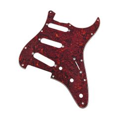 YJB PARTS ST60's ストラト用ピックガード 赤べっ甲(Red Tortoise)4P インチ 日本製