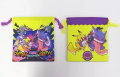 【中古】バッグ 集合 巾着2枚セット 「ポケットモンスター ポケモン・ジャンピン・ハロウィーン・パーティ」 ユニバーサル・スタジオ・ジャパン限定