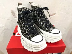 ★CONVERSE/コンバース ALL STAR TREKWAVE ANIMALFUR HI トレックウェーブ アニマルファー ヒョウ柄 スニーカー 厚底 ハイカット 23㎝★