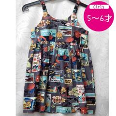 ムームー ドレス キッズ ハワイアン キャミソール 子供用 5歳 6歳 Dress 海外挙式参列用 女の子 幼児 ハワイ直輸入 No.67