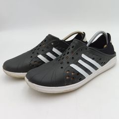 adidas アディダス コートアダプト サンダル スリッポン スニーカー ビーチ ピール 26.5cm メンズ 男性 ブラック E-5-6