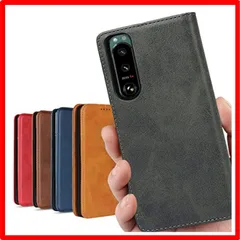 【セール中】 SONY Xperia 5 III_レトロ ブラック Xperia 5 III ケース 手帳型 ソニー xperia 5 lll ケース SO-5