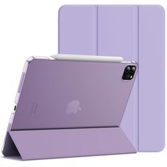 【人気商品】11用 Pro スマートカバーiPad ウェイクアップ/オートスリープ機能付き (ライトパープル) Pencilワイヤレス充電対応 iPadPro11インチ(2022/2021/2020/2018)保護ケース JEDirect