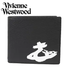 【新品】Vivienne Westwood ヴィヴィアンウエストウッド 二つ折り財布 51010016 N203 BLACK/WHITE MELIH ブラック ホワイト 送料無料 プレゼント ギフト 革小物 クリスマス バレンタイン ホワイトデー 誕生日 成人