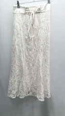 ◇ ⊂ MAJESTIC LEGON マジェスティックレゴン レース マーメイド ロング Aライン スカート サイズM ホワイト レディース E  【1410290051733】