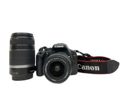 CANON (キヤノン) デジタル一眼レフカメラ EOS Kiss X4 ダブルズームキット 2010年発売 ‎KISSX4-WKIT ブラック 家電/028