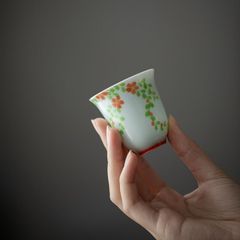 中国景徳鎮 磁器 茶杯2個 湯のみ 湯呑み お茶 カップ コップ グラス