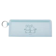 ☆ miffyブルー ☆ pgdesign ピージーデザイン STEPPO キャラクター ポーチ シリコン ポーチ ミッフィー グッズ ペンケース ペンポーチ STEPPO ステッポ 小物入れ 筆箱 透明 クリアポーチ p+g design ピージーデザイン