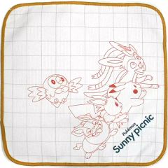 [중고] 잡화 집합 / 경계 : 오렌지 타월 피크닉 타월 컬렉션 [이치 반 쿠지 Pokemon anytime ~Sunny picnic~] F상