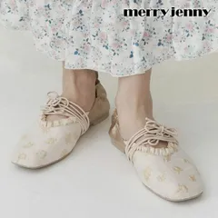 merry jenny 新品　未使用　L サイズ　ブルー　乾燥花　パンプス merry jenny 新品 未使用 L サイズ ブルー 乾燥花 パンプス