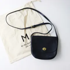 【希少】 ミミベリー ショルダーバッグ 黒 ターンロック ダブルフラップ レザー 2025年最新】MIMI BERRY ミミベリーの人気アイテム - メルカリ