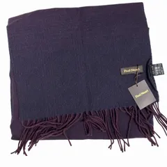 ポールスチュアート PAUL STUART タグ付き マフラー ストール ショール 紫 パープル ■GY99