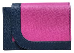 HERMES エルメス カマイユ ミニ コインケースカードケース 小銭入れ　ピンク　ネイビー　レディース　コンパクト　財布
