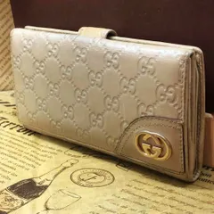 グッチ Wホック 長財布 インターロッキング GGシマ カード札入れFS701