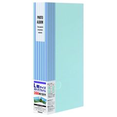 新品 ナカバヤシ ポケット アルバム フォトホルダー L判 288枚 ストライプブルー PHE3288A-B
