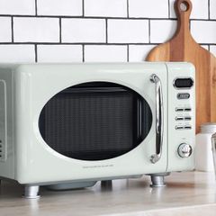 在庫処分価格【Toffy/トフィー】 電子レンジ K-DR1 (アッシュホワイト) コンパクト 17L フラットテーブル レトロ K-DR1-AW