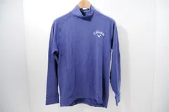 中古 メンズ キャロウェイ Callaway 長袖シャツ M 青 ブルー ハイネック 秋冬 ストレッチ