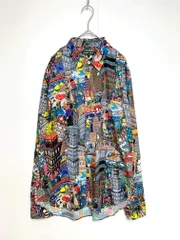 美品 COMME des GARCONS HOMME DEUX コムデギャルソン オム ドゥ DE-B060 長袖 総柄 シャツ sizeS/マルチカラー ■■◎メンズのサムネイル