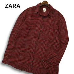 ZARA ザラ マン 秋冬 現行タグ★ RELAXED FIT 長袖 チェック シャツ Sz.M メンズ