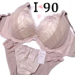 ♪[格安]15[Ⅰ90＆3Ⅼpan cute]ブラ ショーツ セット銀糸入りゴージャスブラ　ローズミストオーガンジー銀糸入り刺繡レース　大きなカップサイズ 　新品未使用