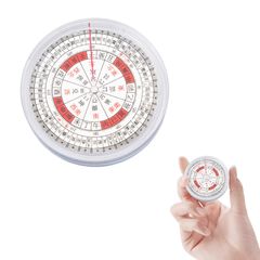 【特価】nalaina 方位分度器 全円分度器に東西南北 方位盤 干支による方位を付した分度器 玄空飛星 八宅風水 風水羅盤透明シート