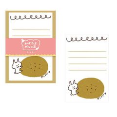 ミニレターセット/アンパン みずたまパン工房　うさぎ