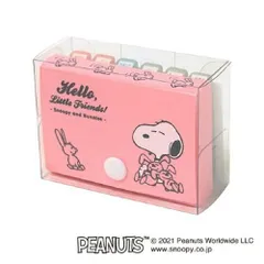 (まとめ）#こどものかお スタンプ スヌーピーワンポイント浸透印６Ｐケースセット   2237-001 【×5セット】