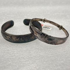 足銀　シルバー　銀　バングル　2本セット　まとめ販売