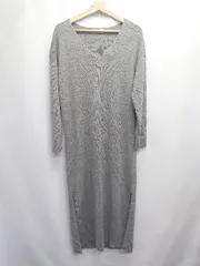◇ ⊆ URBAN RESEARCH アーバンリサーチ 長袖 ロング丈 ニット ワンピース サイズF グレー レディース E  【1506180006850】