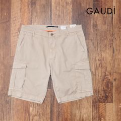 25春夏/GAUDI/50サイズ/カーゴ ハーフパンツ C511GU25017 ストレッチ 製品染め加工 ガウディ 新作 新品/ベージュ/kf276/