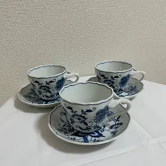 【5客】BlueDanube ブルーダニューブ 初期刻印 デミタスカップ ブルーダニューブ デミタスカップ＆ソーサー ブルーオニオン