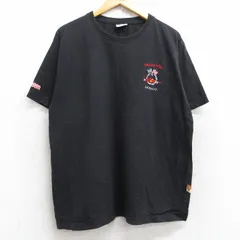 XL/古着 半袖 Tシャツ メンズ レーシングカー GRAND PRIX コットン クルーネック 黒 ブラック 25aug29 中古