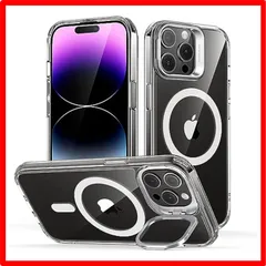 【セール中】 14 Pro Max_クリア 【レンズスタンド内蔵】ESR iPhone14promax ケース MagSafe 対応 スタンド付き 角度調整可能