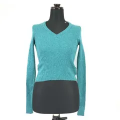 Made in Italy★DOLCE&GABBANA★長袖セーター/Vネック【Womens size -M/38/水色/Blue】Tops/Shirts◆BH198<sale>