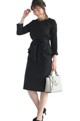 [MORE AUNI] セレモニースーツ レディース ママ スーツ ジャケット ワンピース セレモニー 入卒 母親 入園 入学 卒業 卒園 式 アンサンブル 122521 (BLK L) [ブラック / 122521] [L]