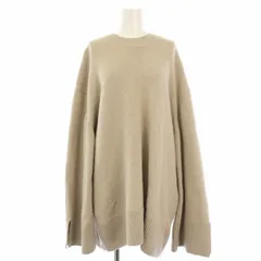 メゾンキツネ MAISON KITSUNE サイドジップ オーバーサイズ ニット セーター カシミヤ混 長袖 S ベージュ DW00510KT1007 /TK レディース メゾンキツネ MAISON KITSUNE サイドジップ オーバーサイズ