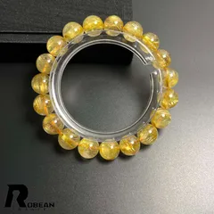 【一点限り】 貴重 EU製 ★ROBEAN・極!極満針ルチルクォーツ★ブレスレット パワーストーン 天然石 綺麗 金運 お守り プレゼント1 10.4-10.9mm K0710798