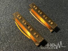 HOWL GUITARS Original Pickup ‘62-'63 Jazz Bass Black Bobbin ”Aged” Set ハウルギターズ 手巻き ピックアップ [Heavy Formvar]