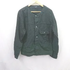 ◇ ⊇ GLOBAL WORK グローバルワーク 綿100％ 長袖 カバーオールジャケット サイズL ブラック系 メンズ E  【1506190000282】