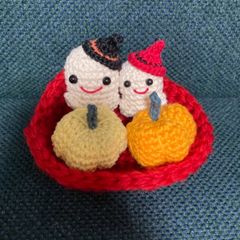 ハロウィン　おばけ　カボチャ　ミニ人形　ハンドメイド