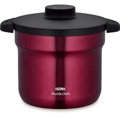 訳あり　サーモス 真空保温調理器 シャトルシェフ 4.3L 4~6人用 レッド KBJ-4501 Rのサムネイル