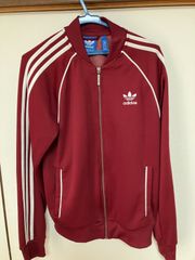 古着 80s アディダス ATP トラックジャケット ワインレッド エンジ ⑧ 古着 80s アディダス ATP トラックジャケット ワインレッド