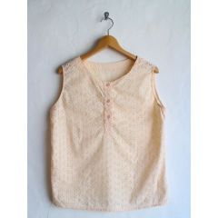 カットワークレース　ブラウス 古着　ビンテージ　アメリカ 60's 70's 80's 90's レディース古着 vintage usa ヴィンテージ　ユーロ