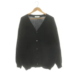 グラフペーパー Graphpaper 24SS Suvin Cotton Oversized Cardigan カーディガン ニット Vネック 長袖 O/S 黒 ブラック /DF ■OS ■ADのサムネイル