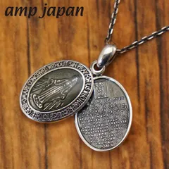【新品】amp japan アンプジャパン スモールマリー  ネックレス  ブラ ックエポキシシルバー925 チェーン付き 日本製 聖母マリア AMP JAPAN 17AAS-102BK 【正規品】